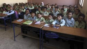 Overcrowding is a problem in Egypt's public schools [Reuters]